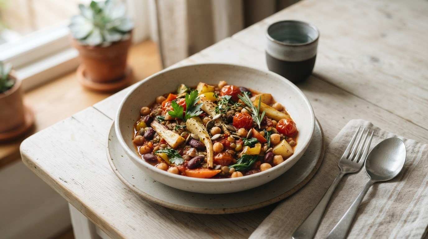 Sprø grønnsaksspyd med halloumi og honningyoghurt – illustrasjonsbilde