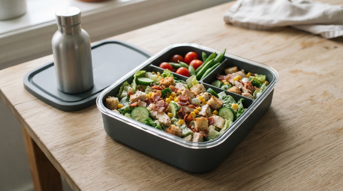 Mettende kyllingsalat for hele familien – slik ser retten ut