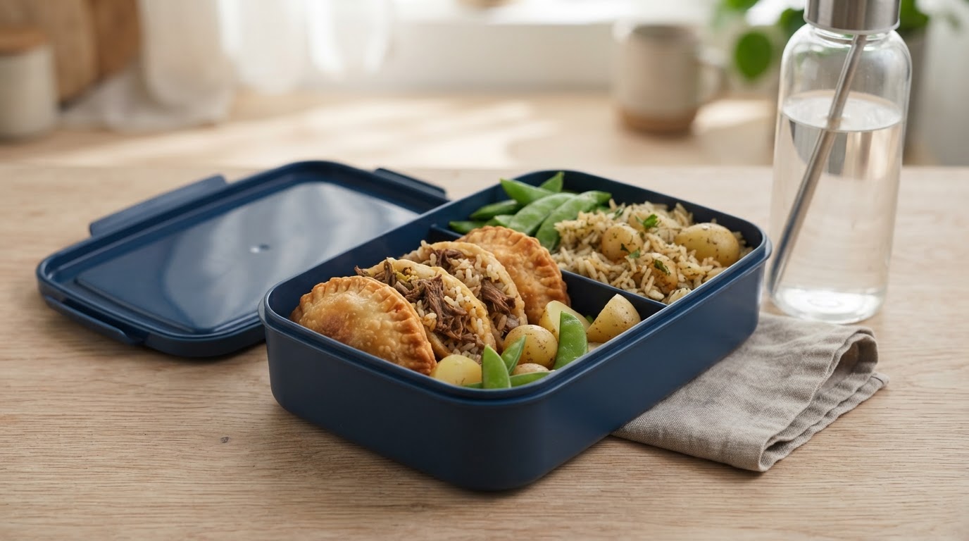 Sprø empanadas med restekjøtt, ris og nypoteter – slik ser retten ut
